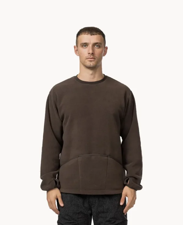 SNOW PEAK WR Fleece Pullover - Dark Brown