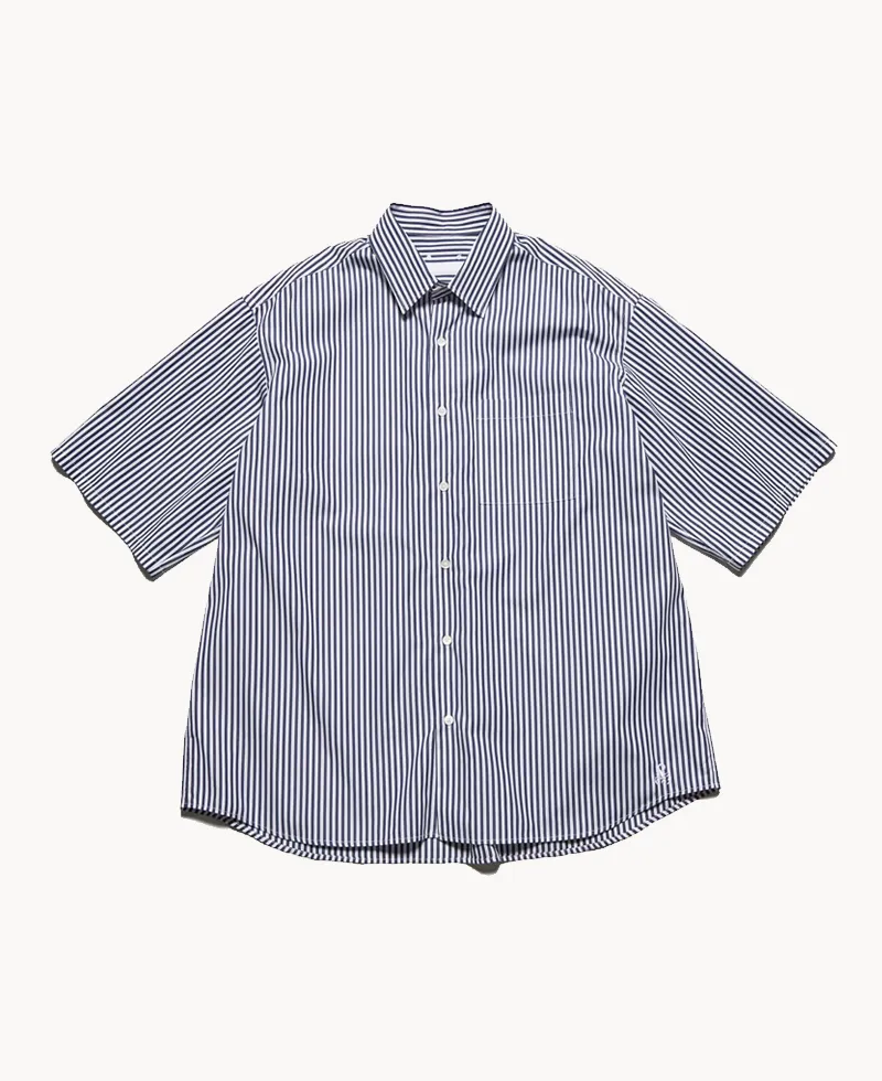 SOPHNET Suvin Giza Relax-Fit Shirt – Navy Stripe SOPHNET Suvin Giza Relax-Fit Shirt – Navy Stripe