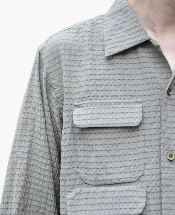 SOUTH2 WEST8 6 Pocket Dobby Shirt – Brown