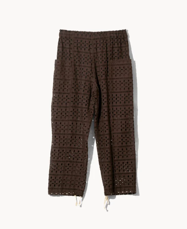 SOUTH2 WEST8 Army String Embroidery Pant – Dark Brown