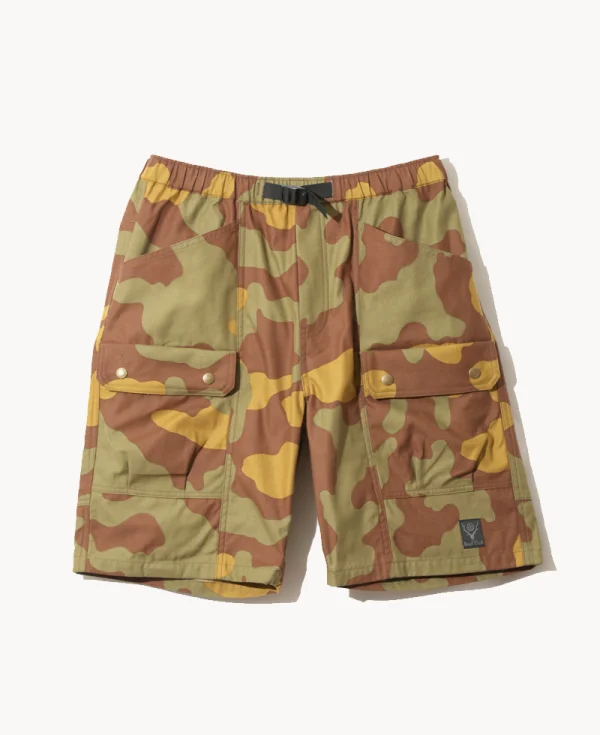 SOUTH2 WEST8 Belted Harbor Camo Short – Olive