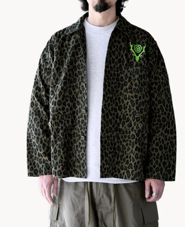 SOUTH2 WEST8 Leopard Ranger Shirt – Olive