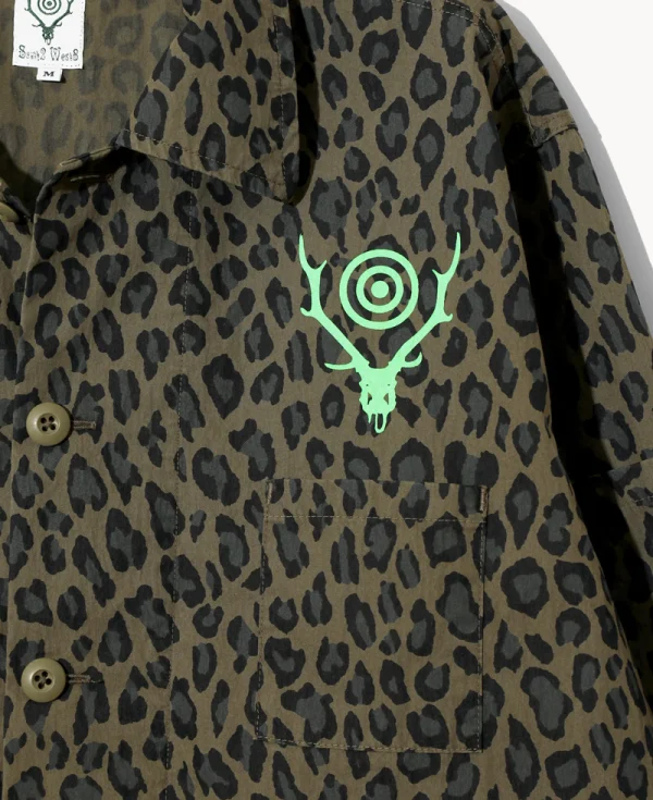 SOUTH2 WEST8 Leopard Ranger Shirt – Olive