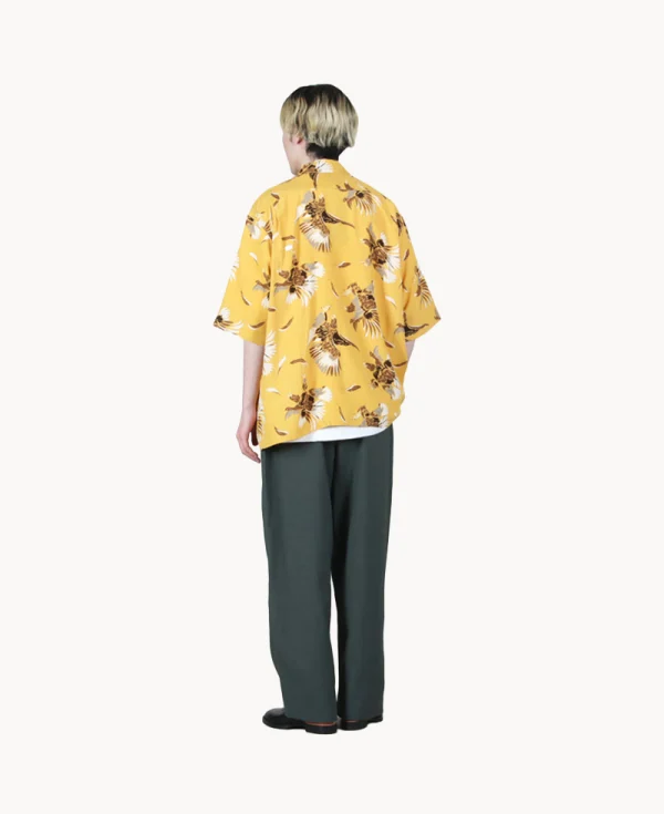 SOUTH2 WEST8 Open Collar Eagle Shirt – Yellow