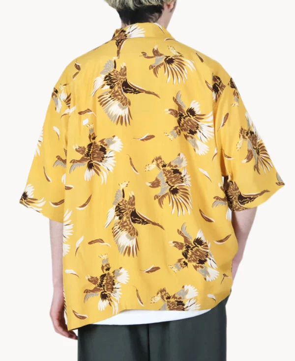 SOUTH2 WEST8 Open Collar Eagle Shirt – Yellow