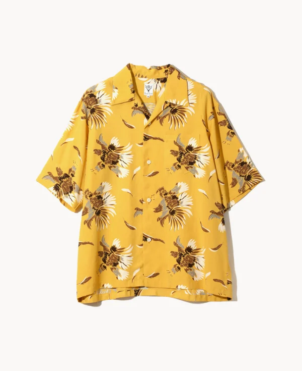 SOUTH2 WEST8 Open Collar Eagle Shirt – Yellow