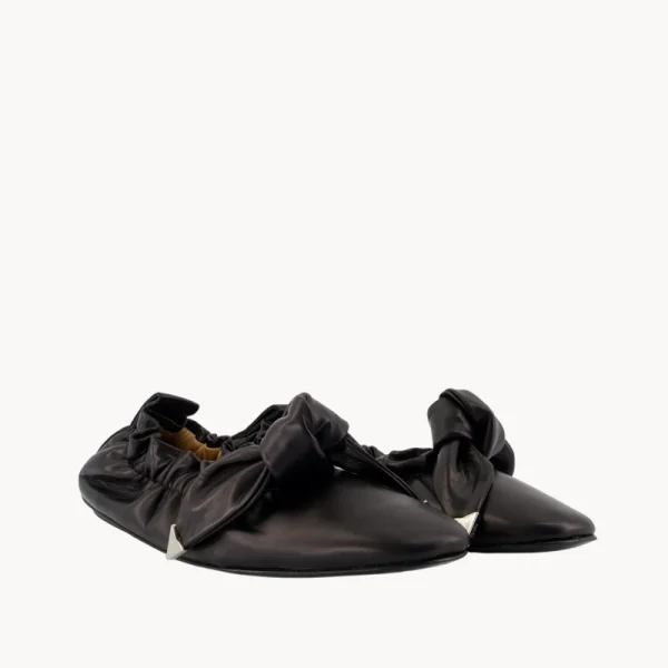 TOGA AJ1454 Ballerina - Black Soft Leather