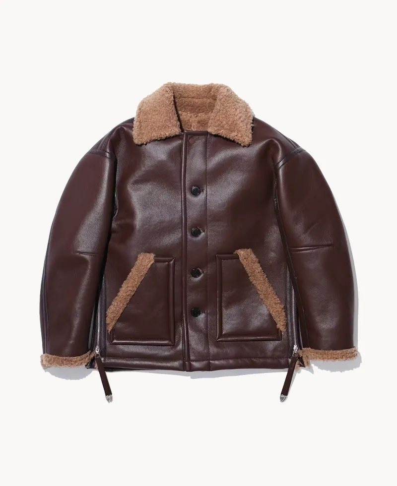 TOGA Boa Bonding Blouson – Brown TOGA Boa Bonding Blouson – Brown
