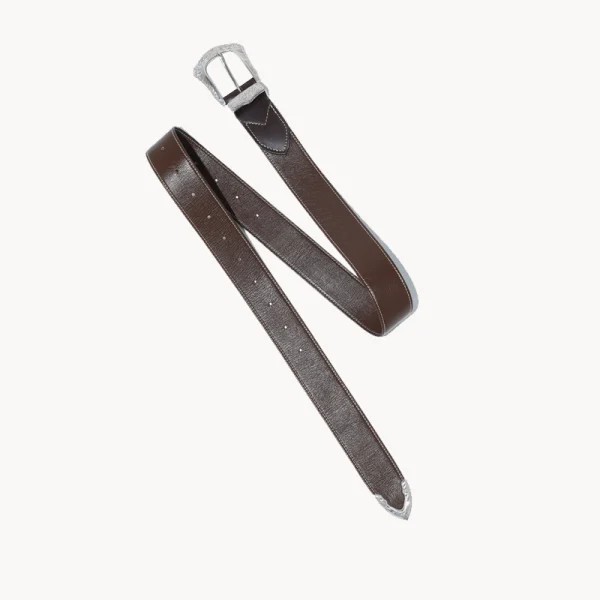 TOGA Buckle Wide Belt - Brown