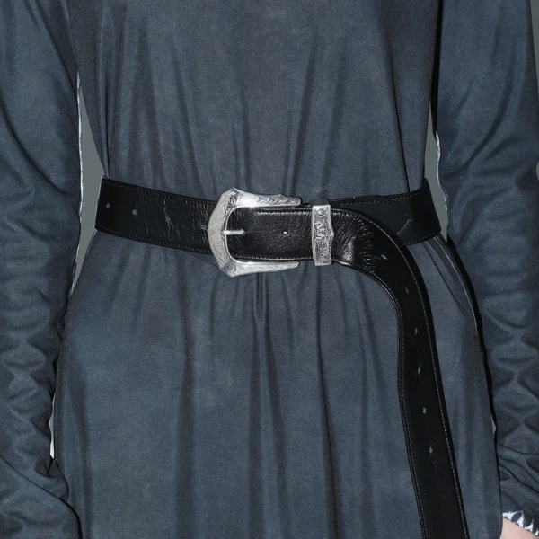 TOGA Buckle Wide Belt - Brown