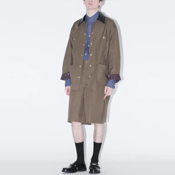 TOGA Canvas Short Pants - Khaki