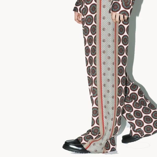 TOGA-Inner Print Pants - Light Pink