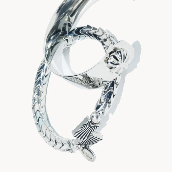 TOGA Metal Bangle Set - Silver