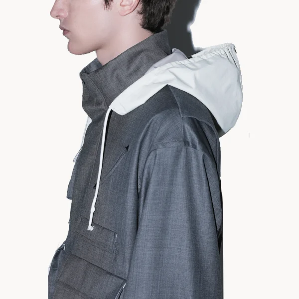 TOGA Polyester Wool Blouson - Gray
