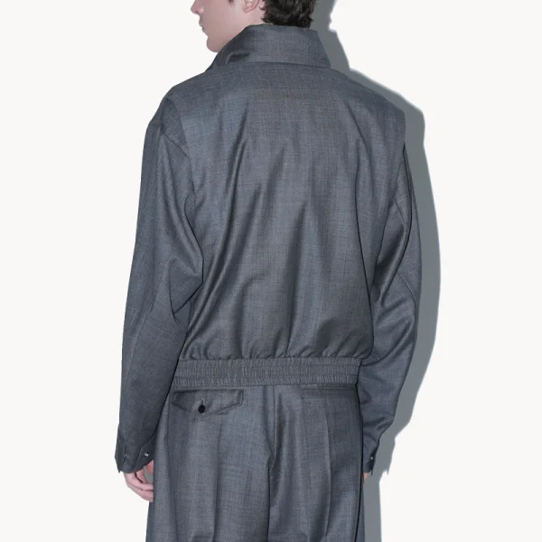 TOGA Polyester Wool Blouson - Gray