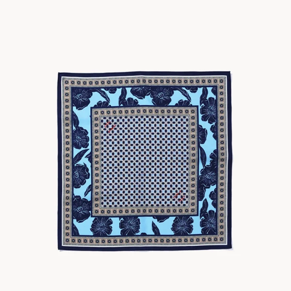 TOGA Print Scarf - Light Blue