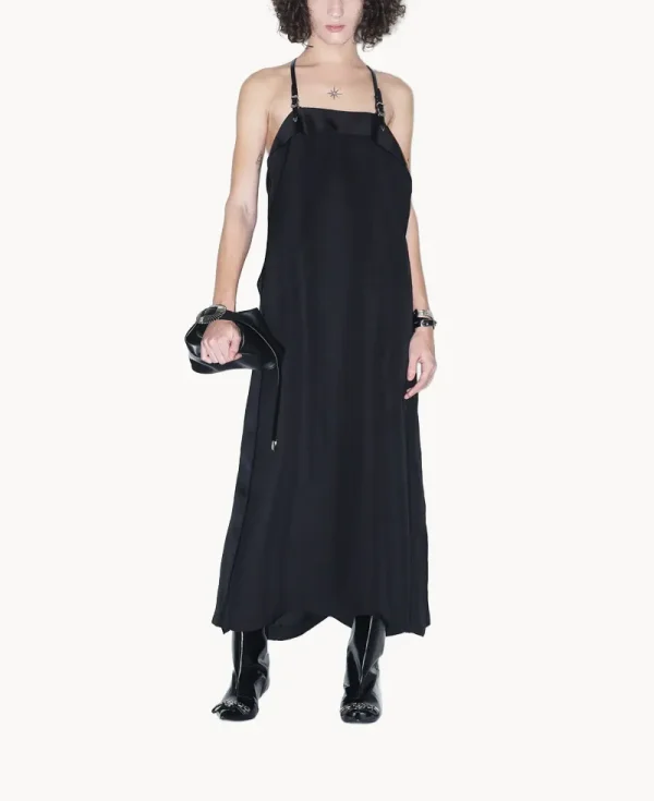 TOGA Satin Dress – Black