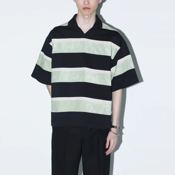 TOGA Velvet Border Jersey SS - Light Green