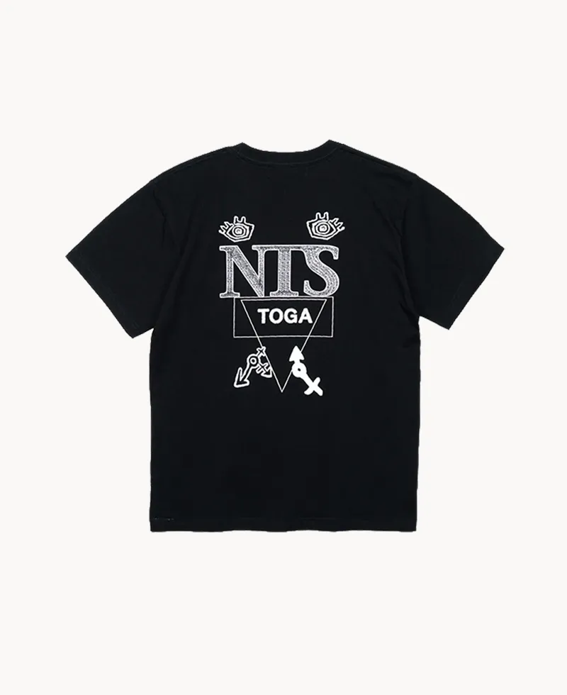 TOGA x NTS Print T-Shirt – Black TOGA x NTS Print T-Shirt – Black