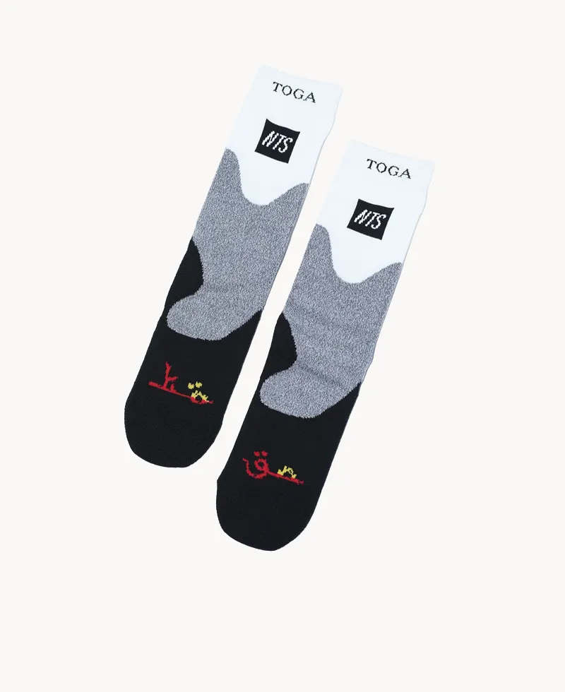 TOGA x NTS Socks – White (1) TOGA x NTS Socks – White