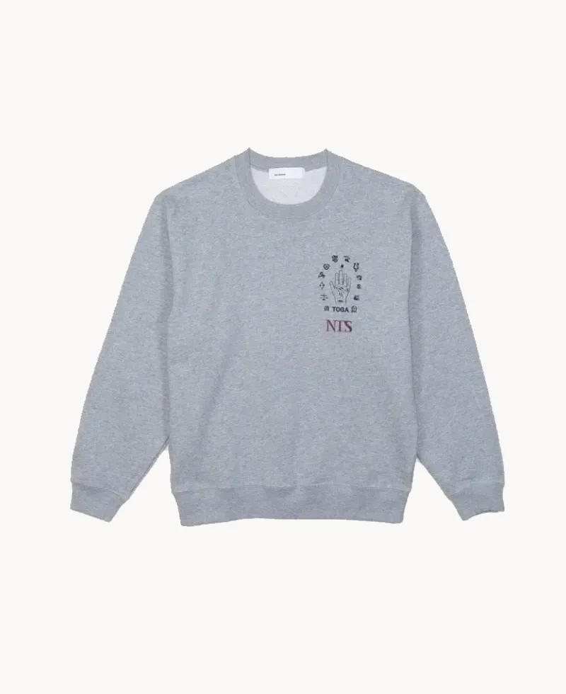 TOGA x NTS Stud Sweatshirt – Light Gray 2 TOGA x NTS Stud Sweatshirt – Light Gray