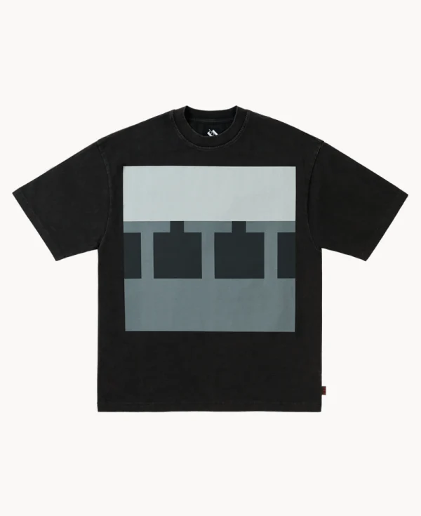 TTT Block T-shirt – Black Acid Wash