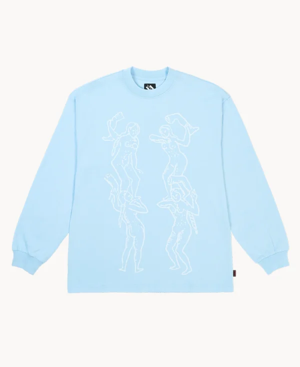 TTT Female Leg Throwing lLongsleeve – Dream Blue