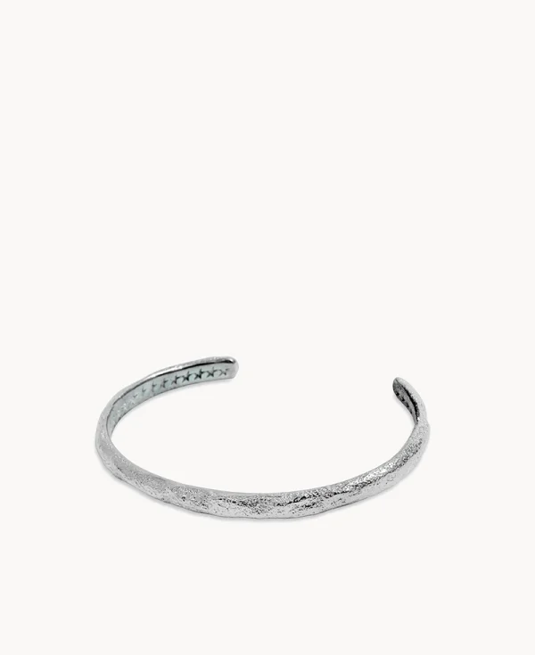 TWO JEYS Organic Bangle Small Silver