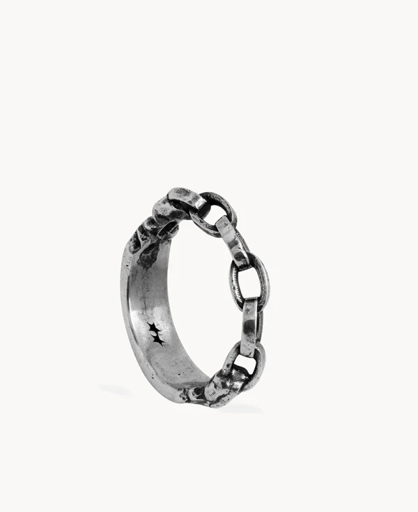TWO JEYS TJ Chain Ring Silver
