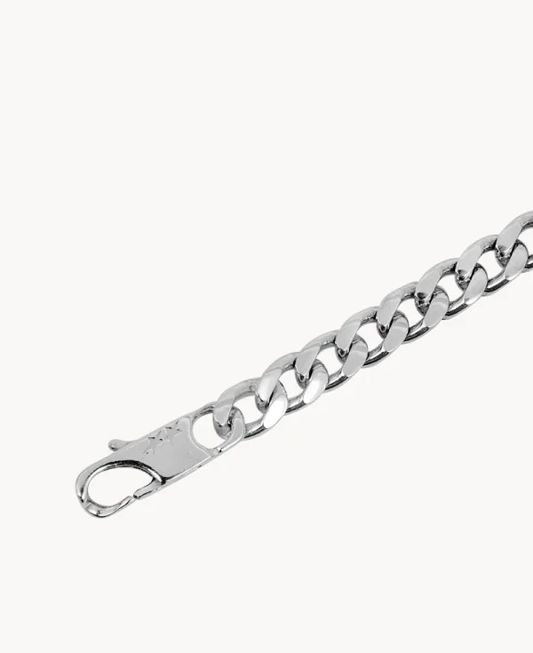 TWO JEYS Unstoned Cuban Bracalet Silver
