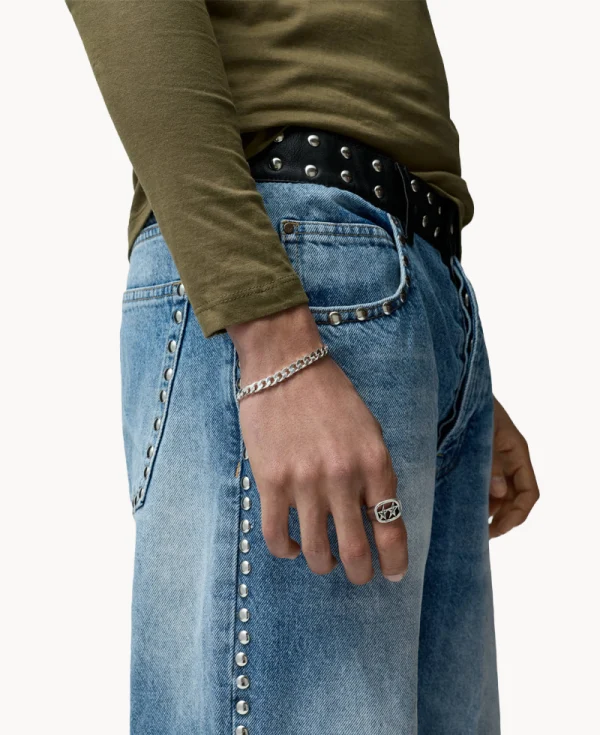 TWO JEYS Unstoned Cuban Bracalet Silver