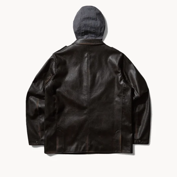 UMBRO Eco Leather Service Jacket – Burnt Brown