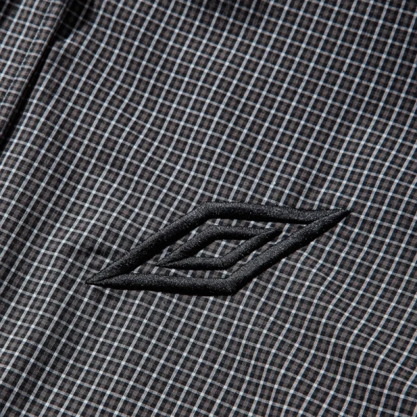 UMBRO Gingham Masked Shirt – Coffee Brown White Black