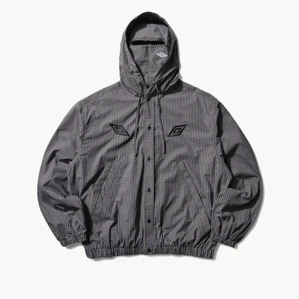 UMBRO Gingham Masked Shirt – Coffee Brown White Black