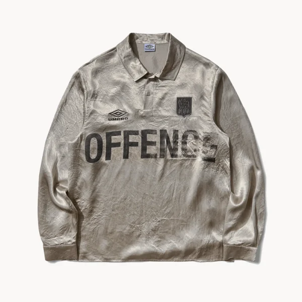 UMBRO Satin Enfield Shirt – Silver Pearl