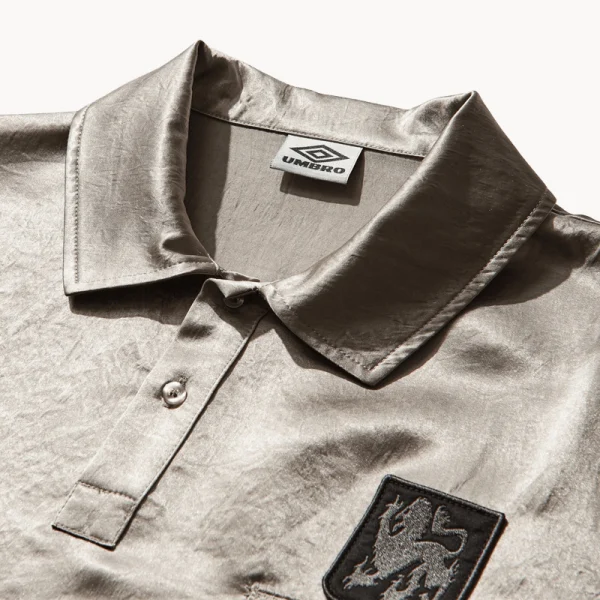 UMBRO Satin Enfield Shirt – Silver Pearl