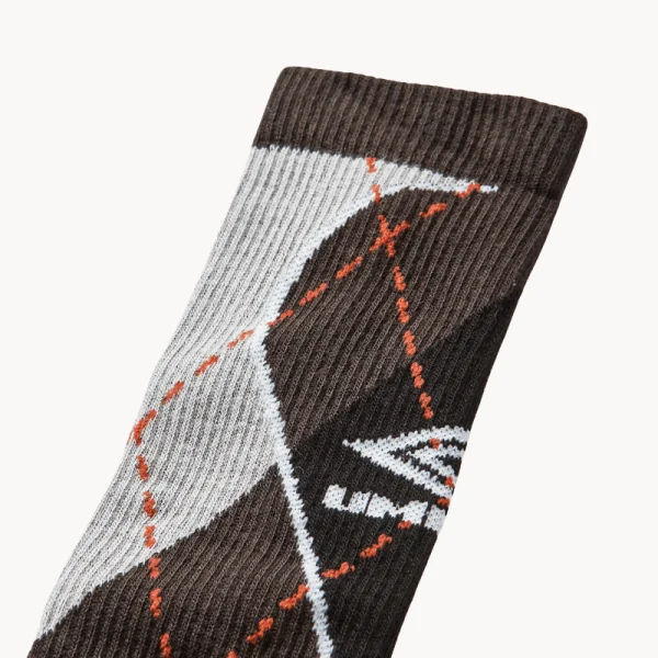 UMBRO Sport Argyle Socks – Black Dark Gray