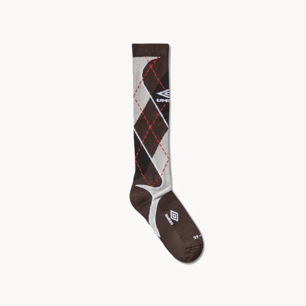 UMBRO Sport Argyle Socks – Black Dark Gray