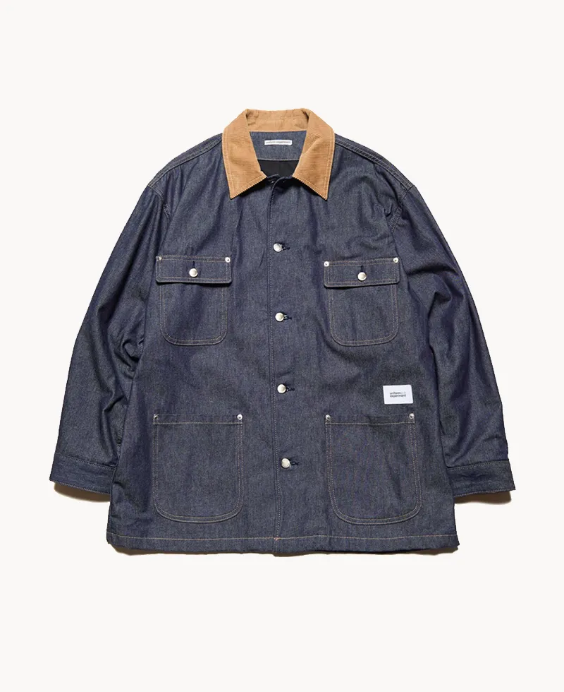 UNIFORM EXPERIMENT Denim Coverall – Indigo (1) UNIFORM EXPERIMENT Denim Coverall – Indigo
