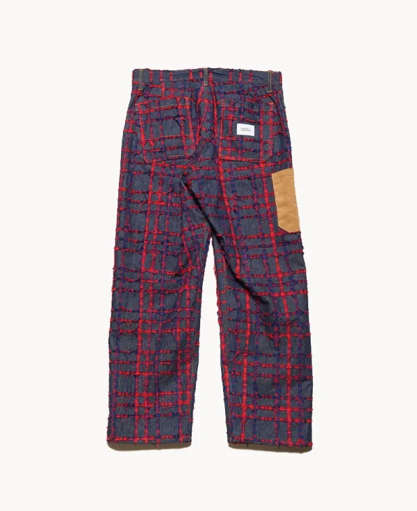 UNIFORM EXPERIMENT Multi Structure Painter Pants – Red