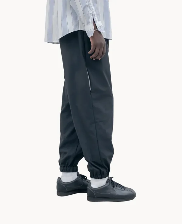 UNIFORM EXPERIMENT Strech Wool Side Pocket Jogger Pants – Black Stripe
