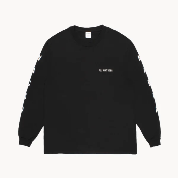 WACKO MARIA All Day Long Heavy Weight LS Tee – Black