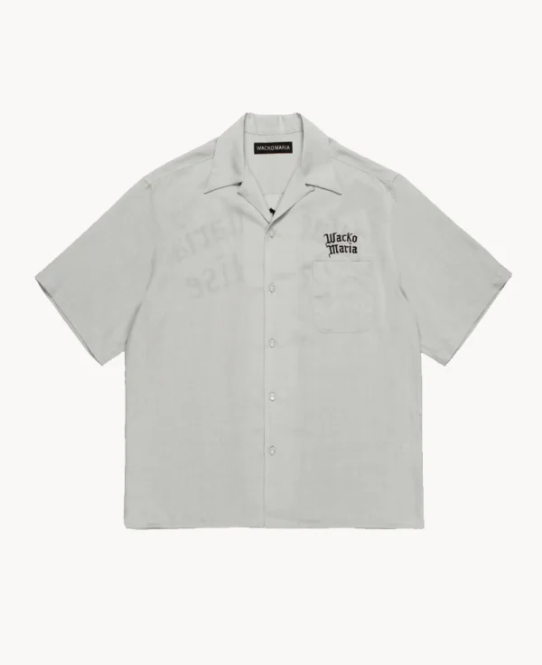 WACKO MARIA Embroidered 50’s Shirt – Light Gray