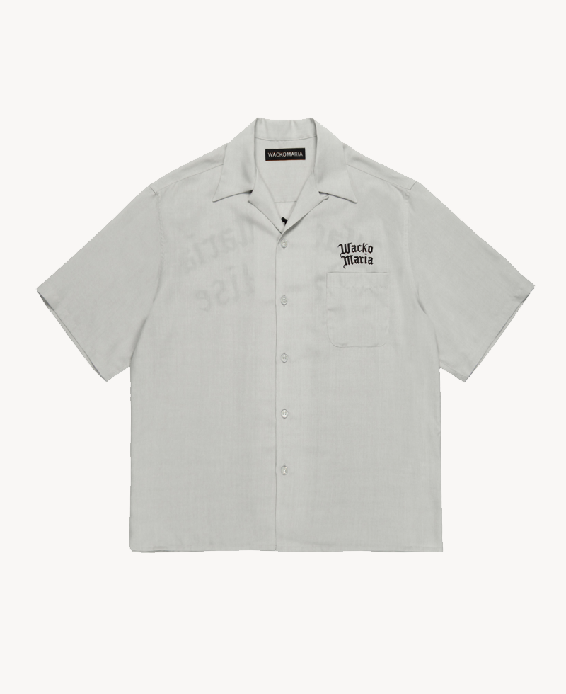WACKO MARIA Embroidered 50’s Shirt – Light Gray WACKO MARIA Embroidered 50’s Shirt – Light Gray