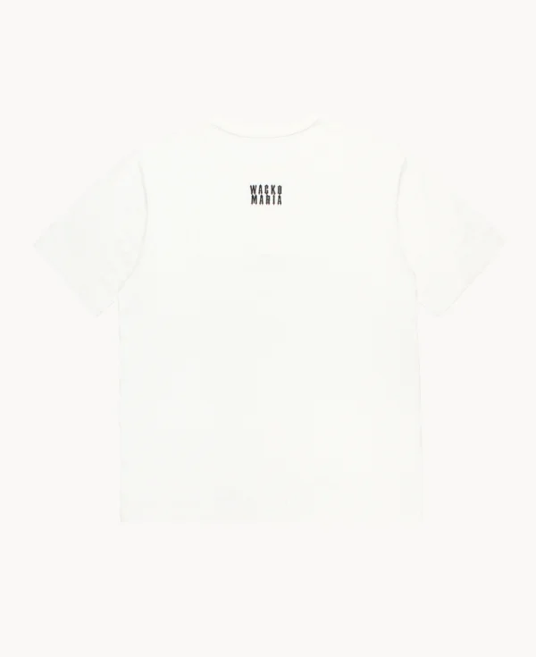 WACKO MARIA Healthknit Henry Neck Tee – White