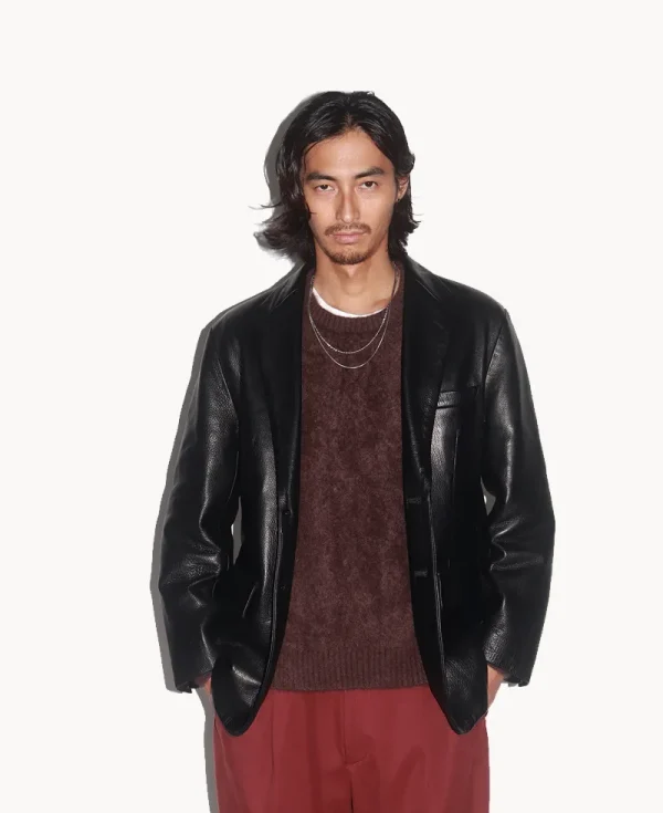 WACKO MARIA Leather Jacket – Black