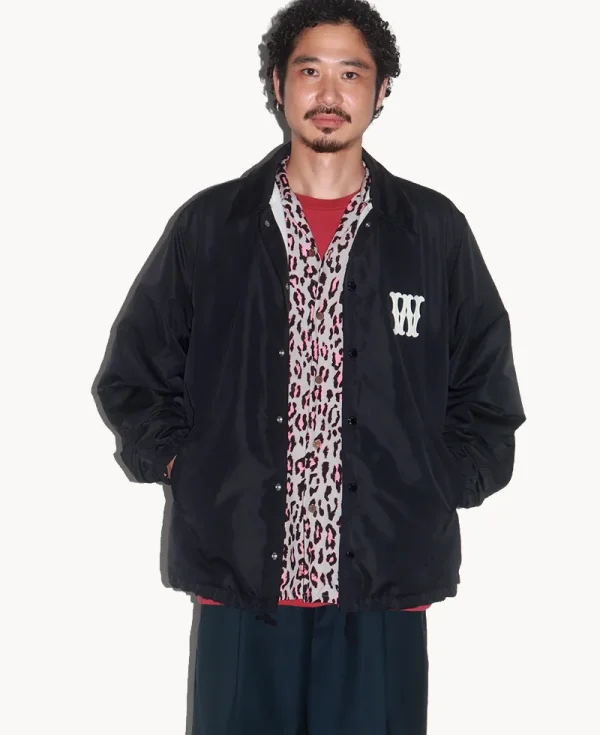 WACKO MARIA Leopard Hawaiian LS Shirt – Gray