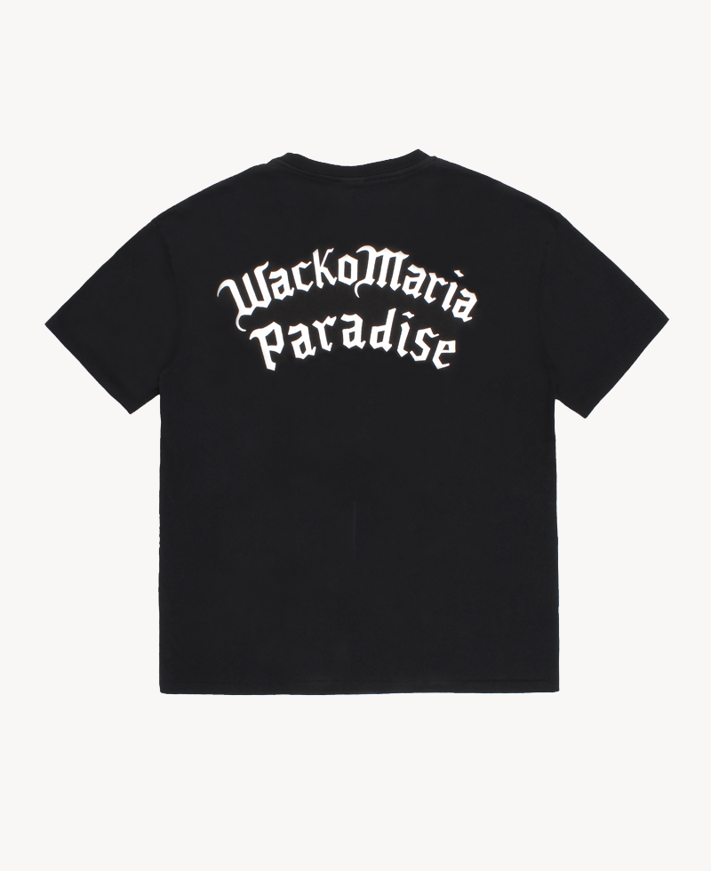 WACKO MARIA Printed Hem Heavy Weight Tee – Black (2) WACKO MARIA Printed Hem Heavy Weight Tee – Black