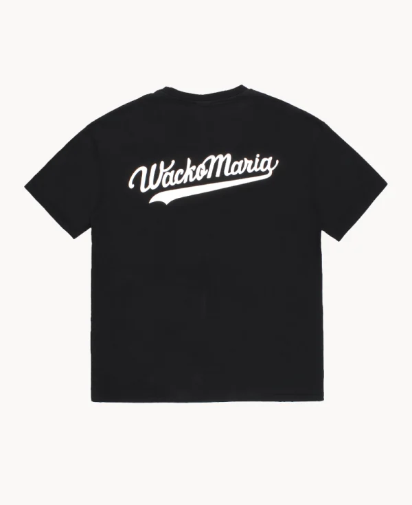 WACKO MARIA Printed Logo Heavy Weight Tee – Black