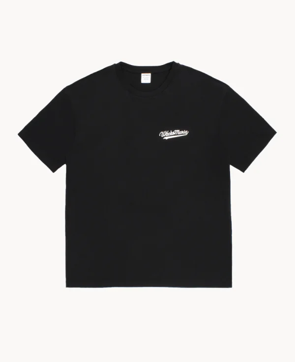 WACKO MARIA Printed Logo Heavy Weight Tee – Black